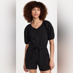 NWT Nation LTD Black Gardner Combo Romper (Small)